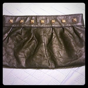 Black studded cluch